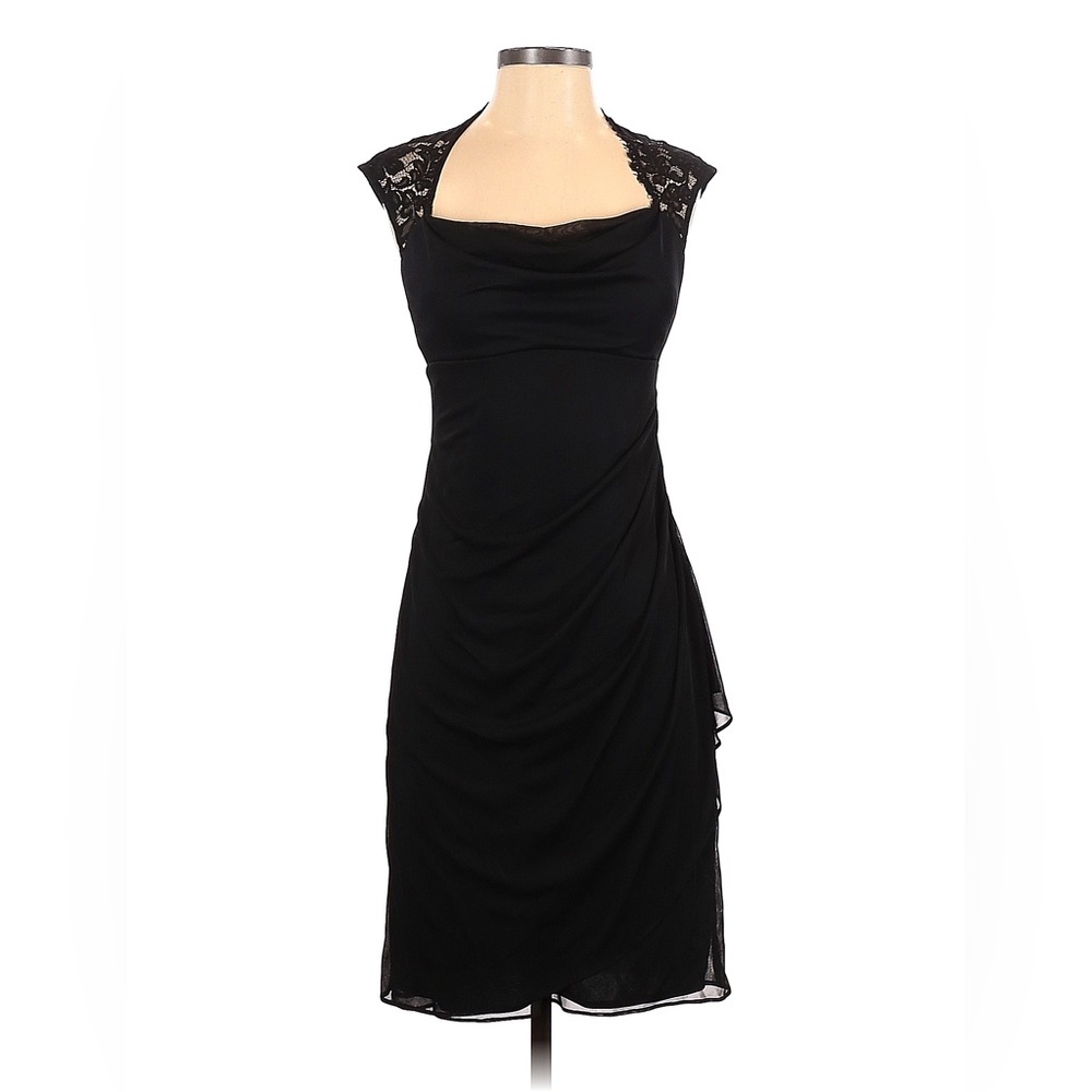 Xscape by Joanna Chen Little Black Dress with gorgeous detailed shoulders